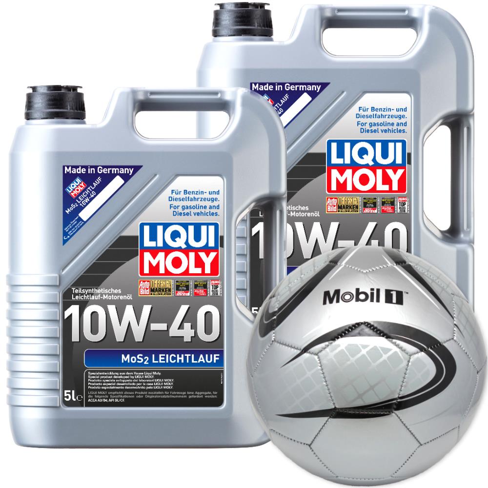 

2x Liqui Moly MoS2 Leichtlauf 10W40 + Piłka Gratis