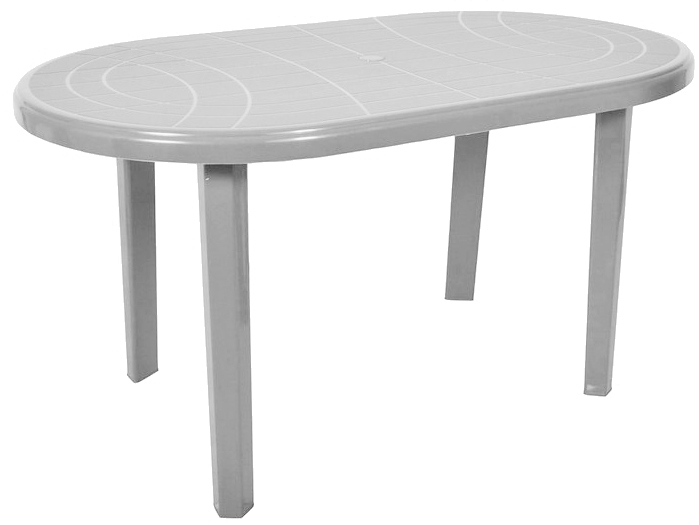 MOCNY! SZARY ZESTAW PLASTIK 4 KRZESŁA + DUŻY STÓŁ Linia 1