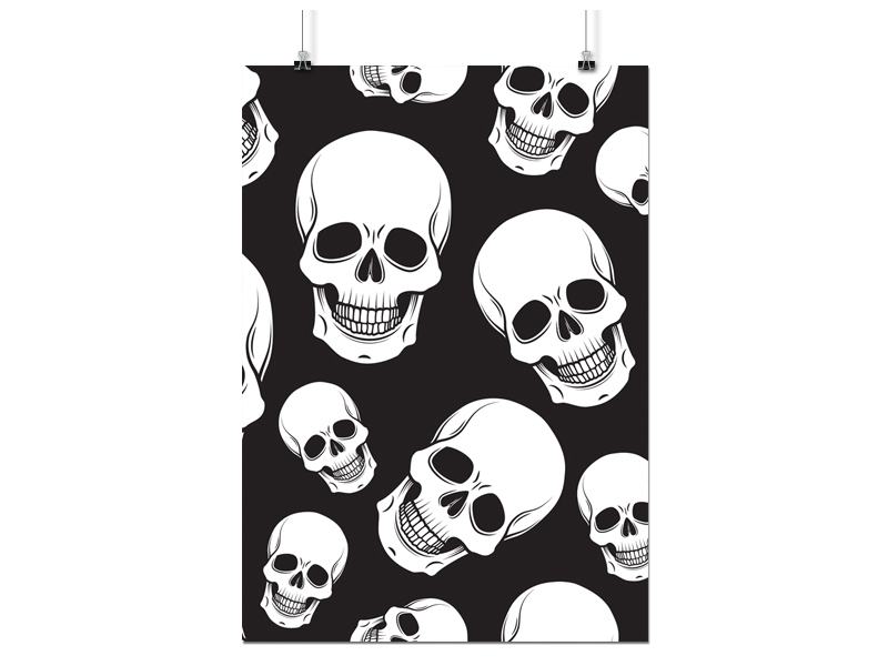 

Plakat Czachy Czaszki 100x130 CM 30 Wzorów Matowy