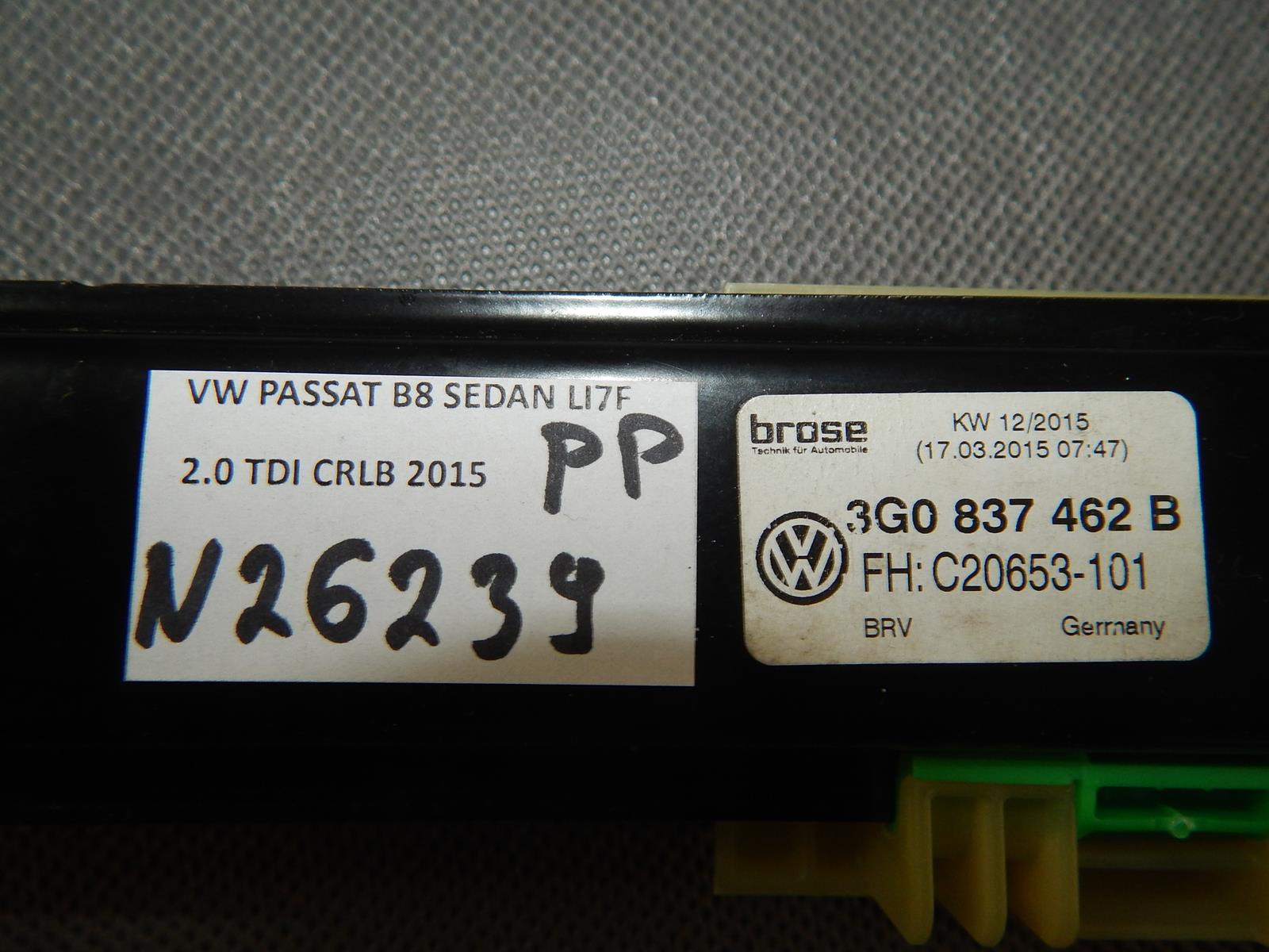 PASSAT B8 mechanism windows right front 3G0837462B