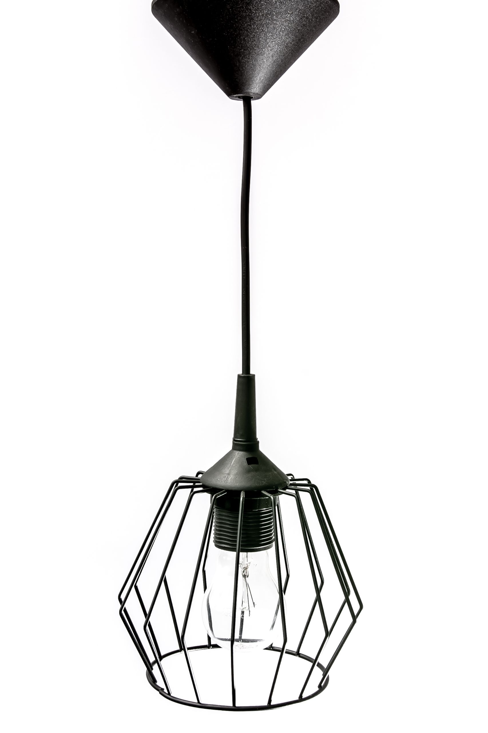 

Lampa z drutu wisząca Loft druciak druciana Retro