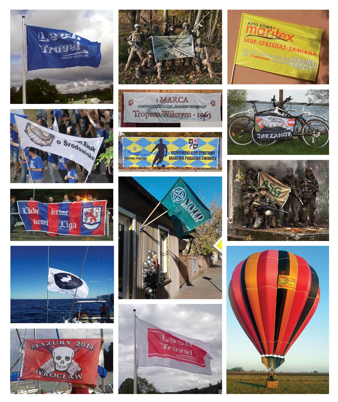 Flaga Reklamowa 200x120 cm Firmowa Nadruk Napis Logo + PROJEKT GRATIS EAN (GTIN) 5903896192383