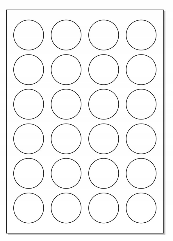 Samolepiace etikety LESK A4 fi 40mm 10 list