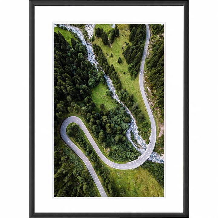 

Rama Aluminiowa Czarna 21x29,7 Passe-partout 15x21