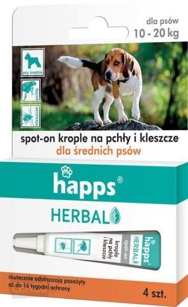 

Happs Krople Na Pchły Kleszcze Psy Średnie 10-20KG