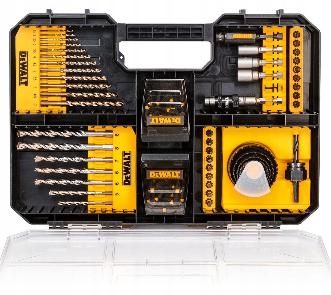

DeWalt DT70620T Zestaw bitów wierteł nasadek 100cz