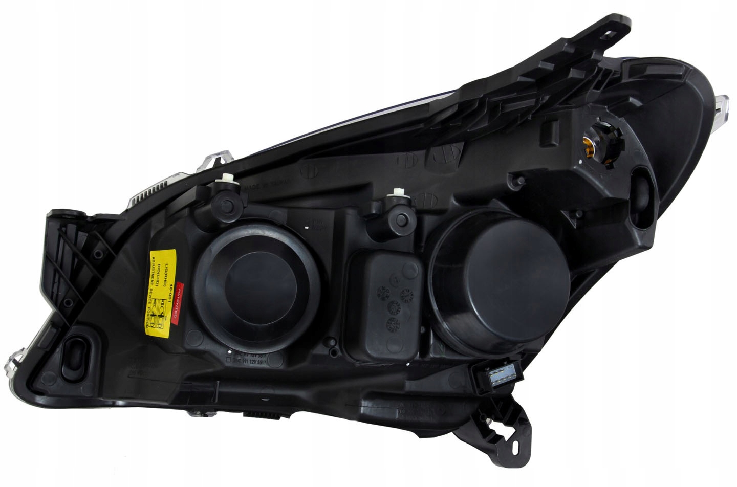 OPEL ASTRA H 04-10 LAMPY reflektory BLACK ringi H7 Rodzaj świateł mijania Tradycyjne / halogenowe