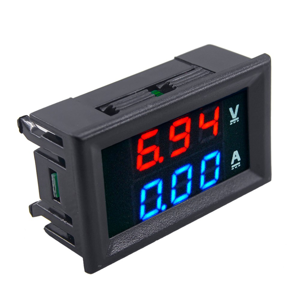 VOLTMETER 0-100V AMPÉRMETER 0-10A MERANIE AKU