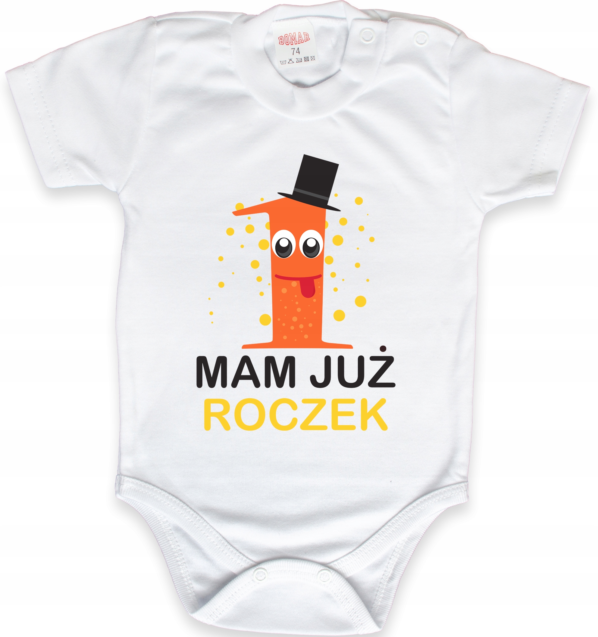 

Body urodzinowe Mam Już Roczek różne wzory r 80
