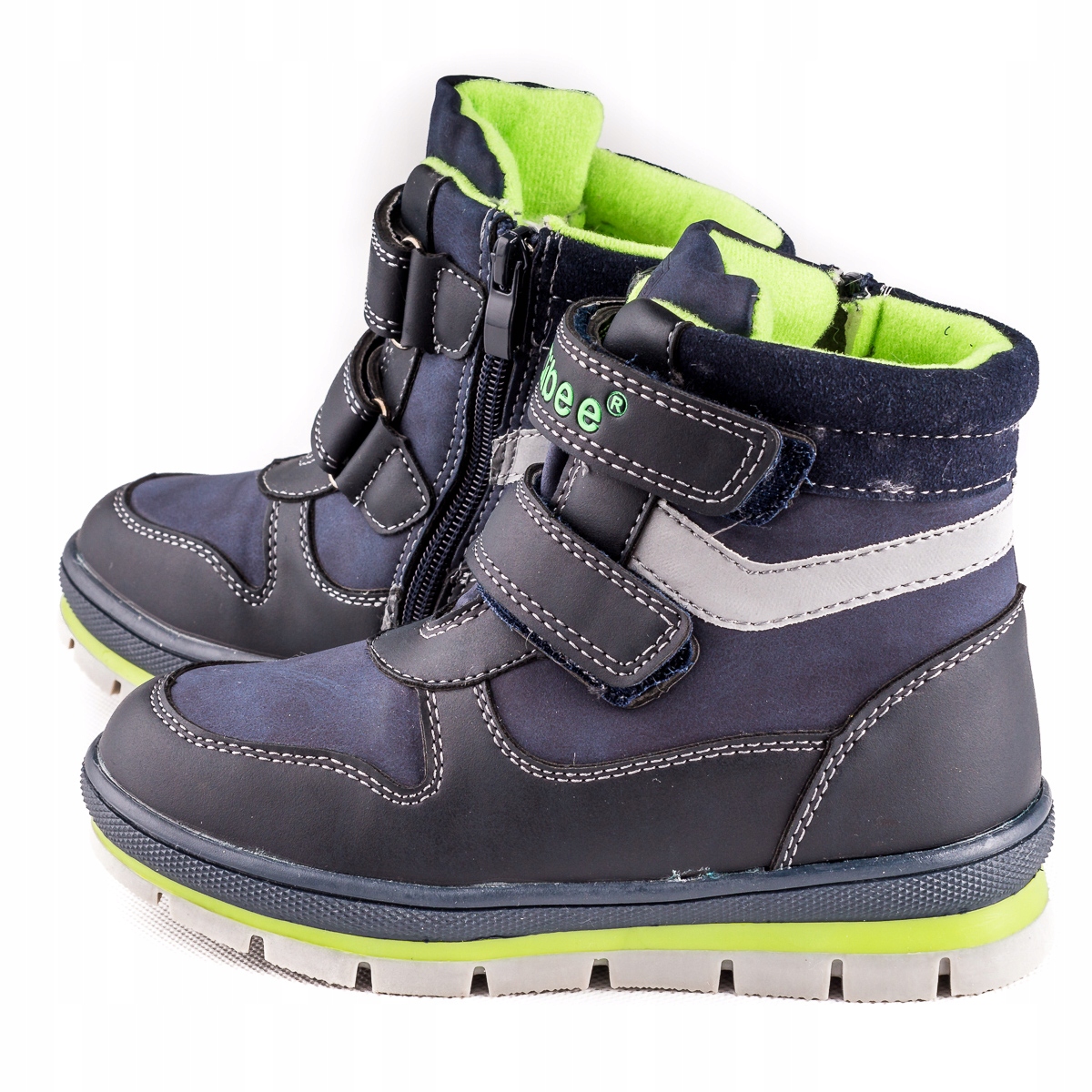 CLIBEE BUTY CHŁOPIĘCE KOZAKI GRANATOWE/Z ROZ 32 Płeć Chłopcy