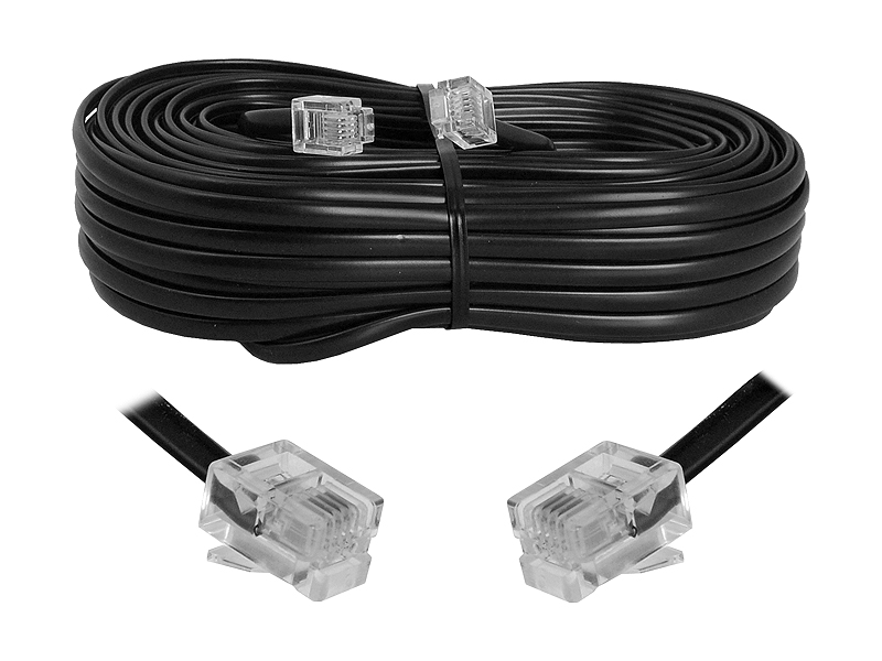 

Kabel 6p4c do Telefonu Neostrady Czarny 15m (0868)