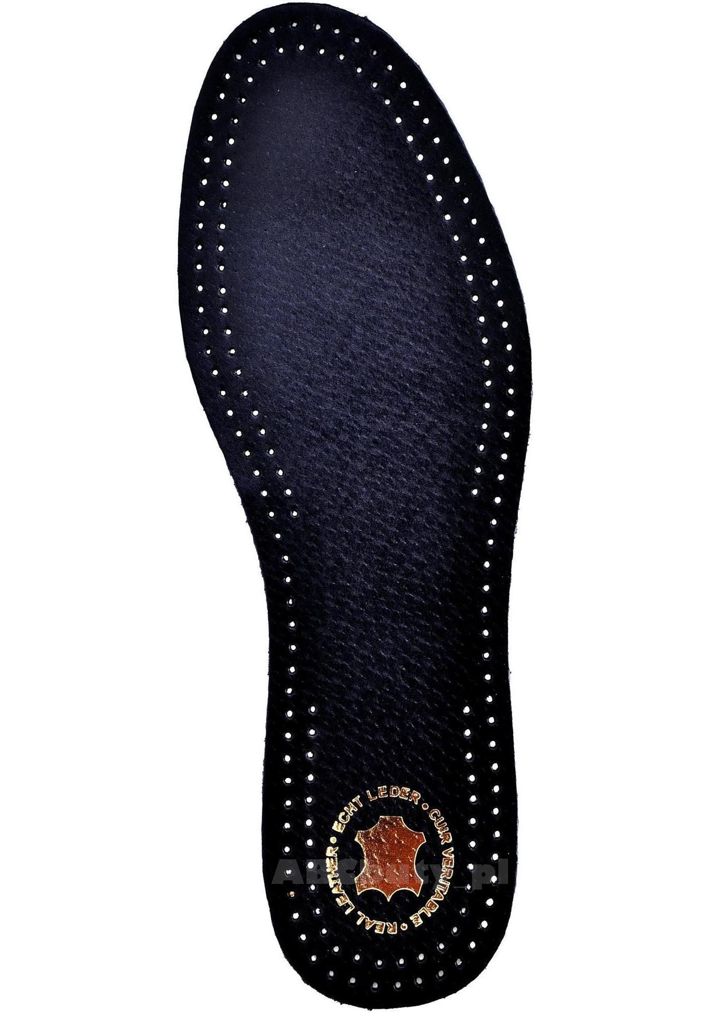 G10-73 ELEGANCKIE PRZYKLEJANE WKŁADKI DO BUTÓW 47 Model CZARNE SKÓRZANE WKŁADKI DO OBUWIA 1 MM