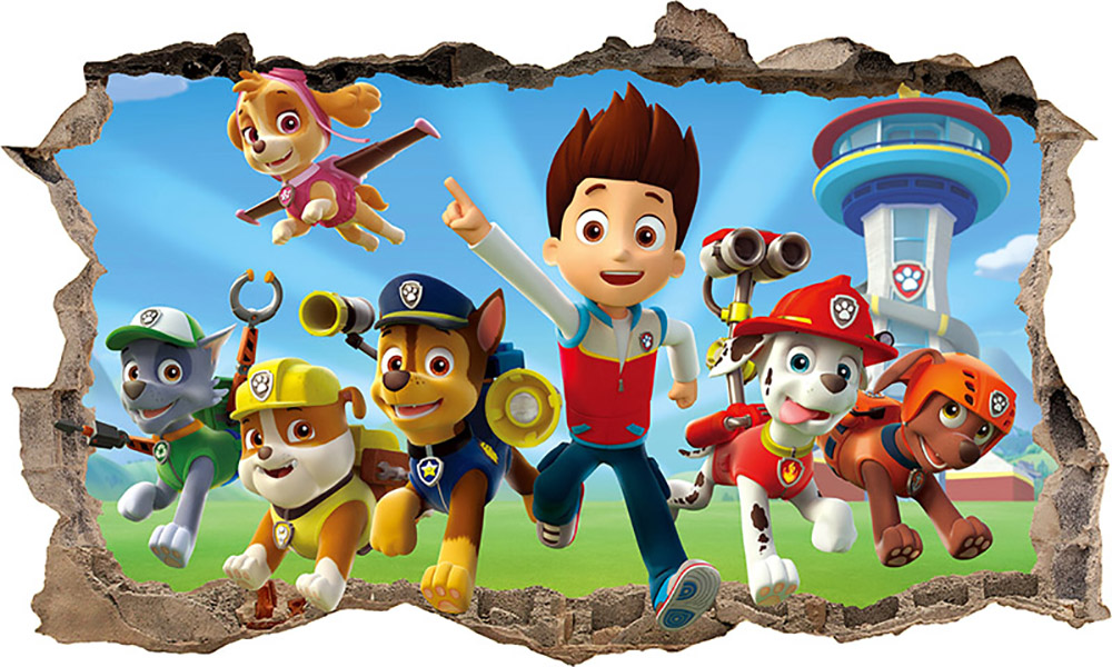 

Naklejka Psi Paw Patrol 3D XXXXXXXXL 166cm x 100cm