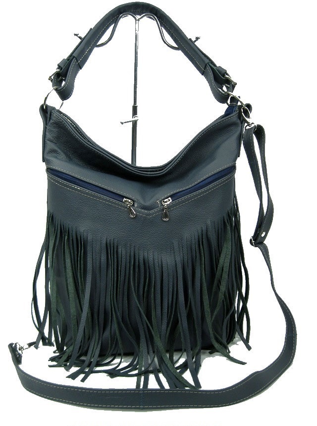 TOREBKA Z FRĘDZLAMI WOREK SKÓRA FRĘDZLE SKÓRZANA Cechy dodatkowe frędzle kieszonka na telefon