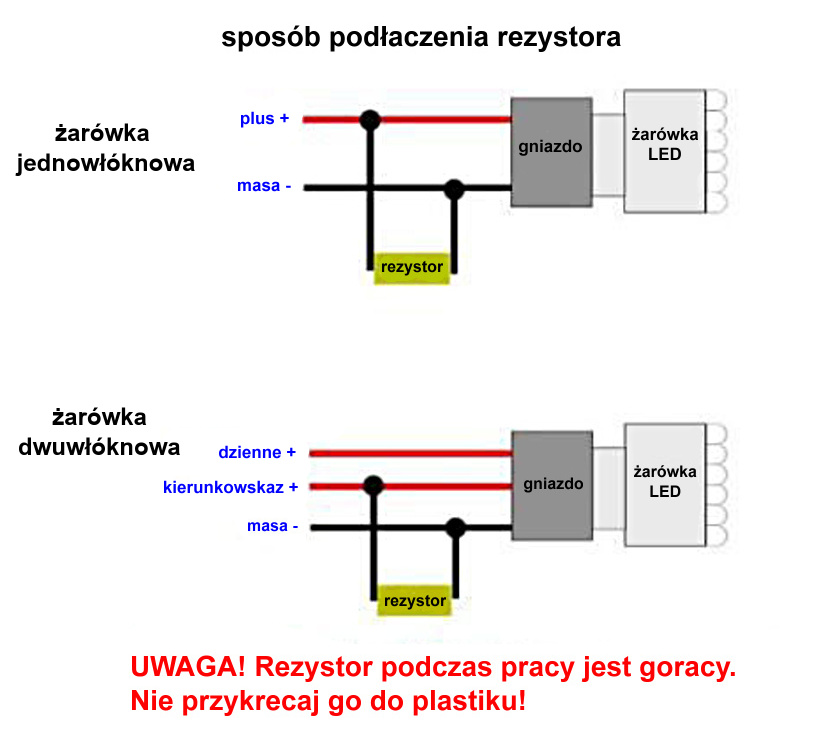 dekoder błędu - Rezystor - CAN 25W 6 Ohm 12V kasuje błąd