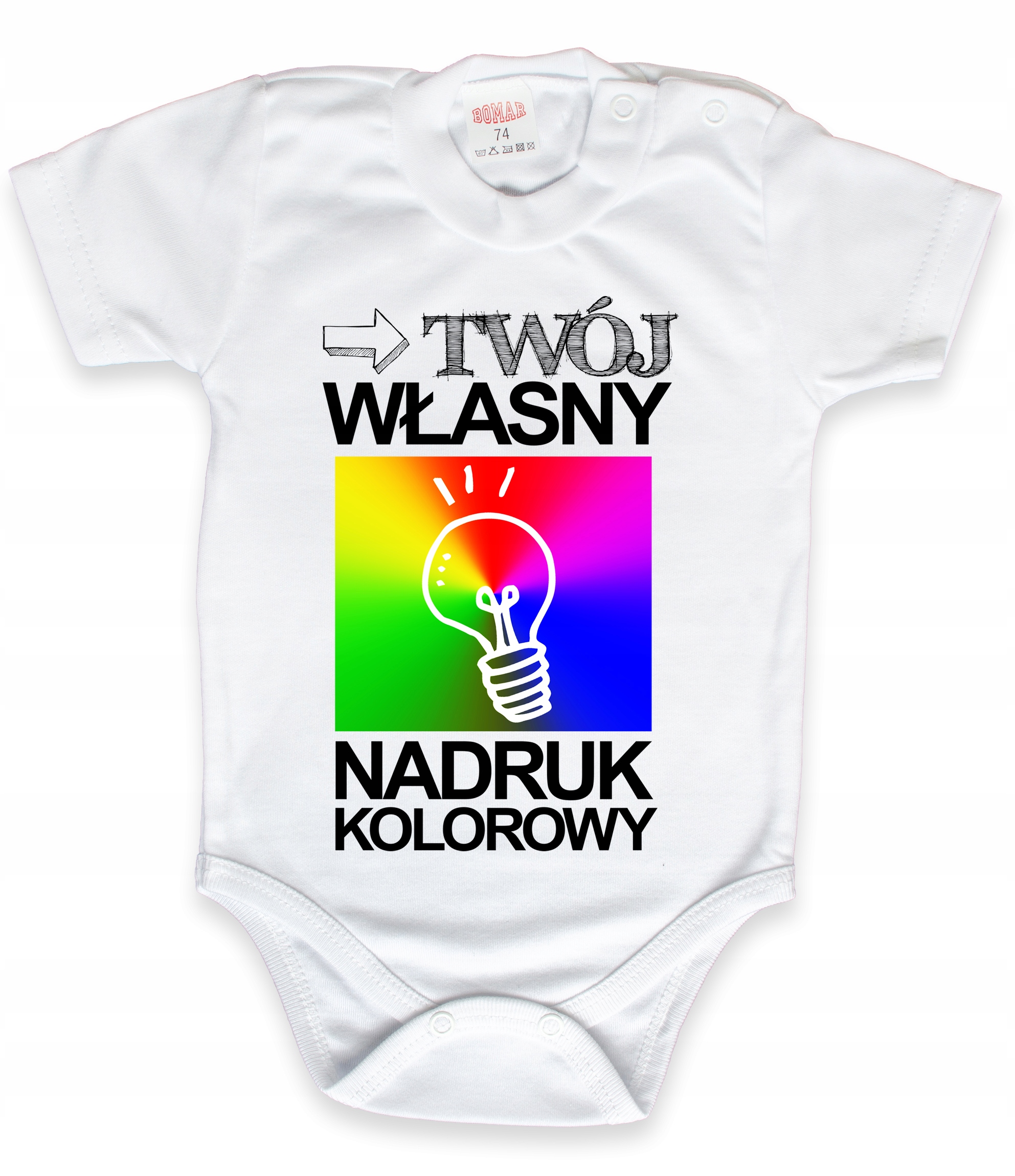 

Białe Body z Własną Grafiką zdjęciem r. 86