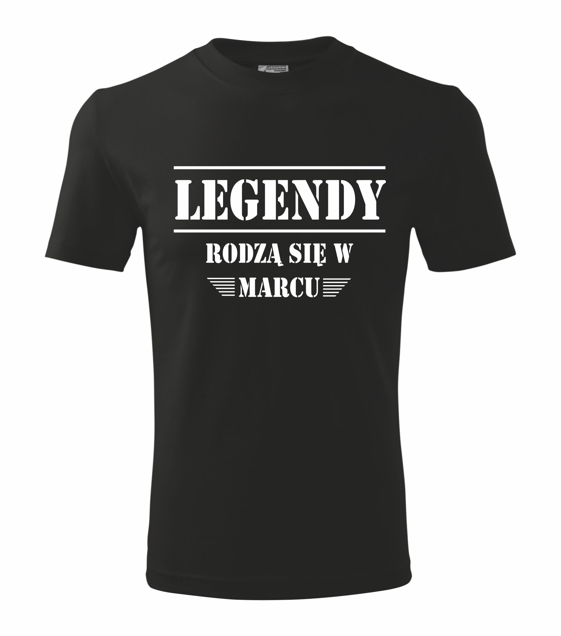 

Koszulka urodziny Legendy rodzą się w marcu L