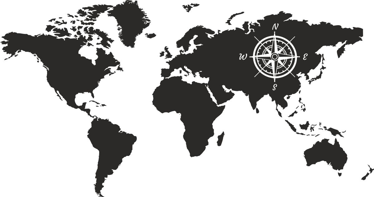 

Naklejki Ścienne Na Ścianę, Mapa Świata 239 250cm