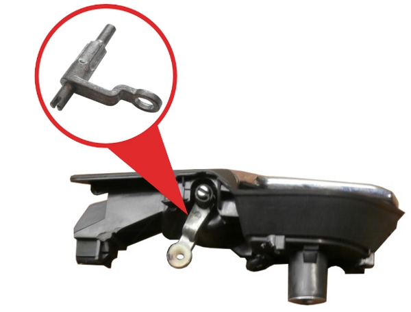 KLAMKA WEWNĘTRZNA BOLEC PRZÓD TYŁ DO OPEL ASTRA H Numer katalogowy części AS90072