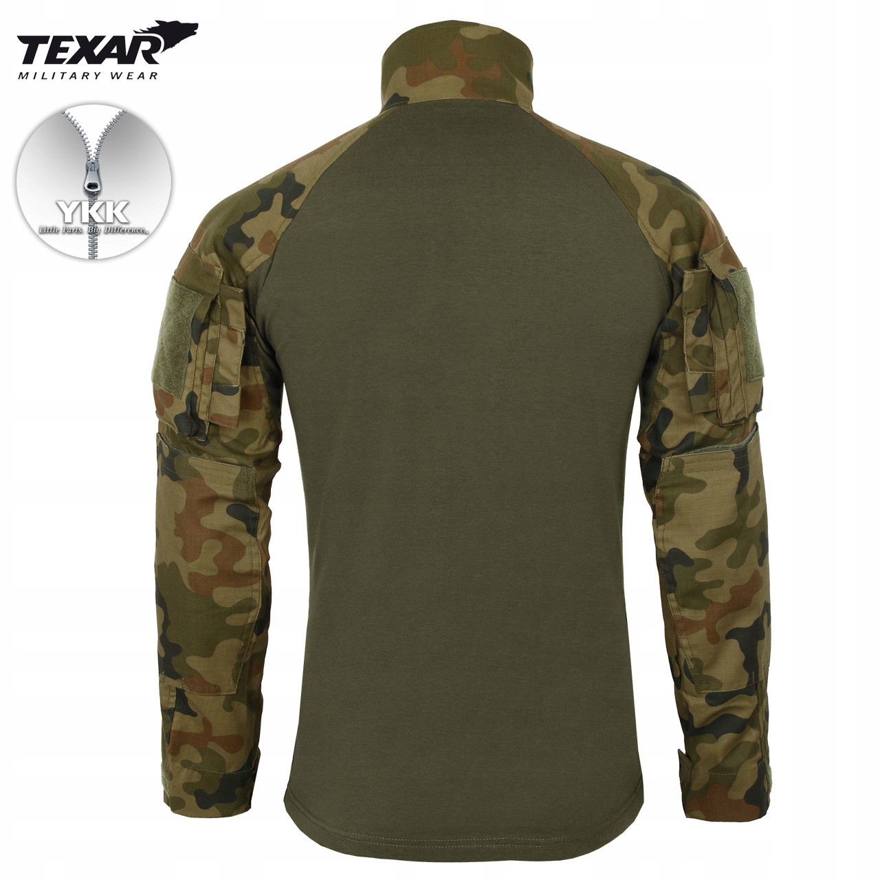 BLUZA WOJSKOWA TAKTYCZNA TEXAR COMBAT SHIRT PL CAMO MORO wz.93 M Rozmiar M