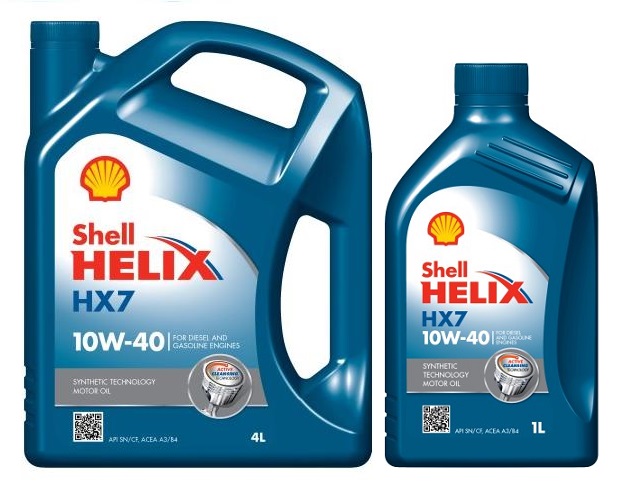 SHELL HELIX HX7 10W40 5L 4L+1L