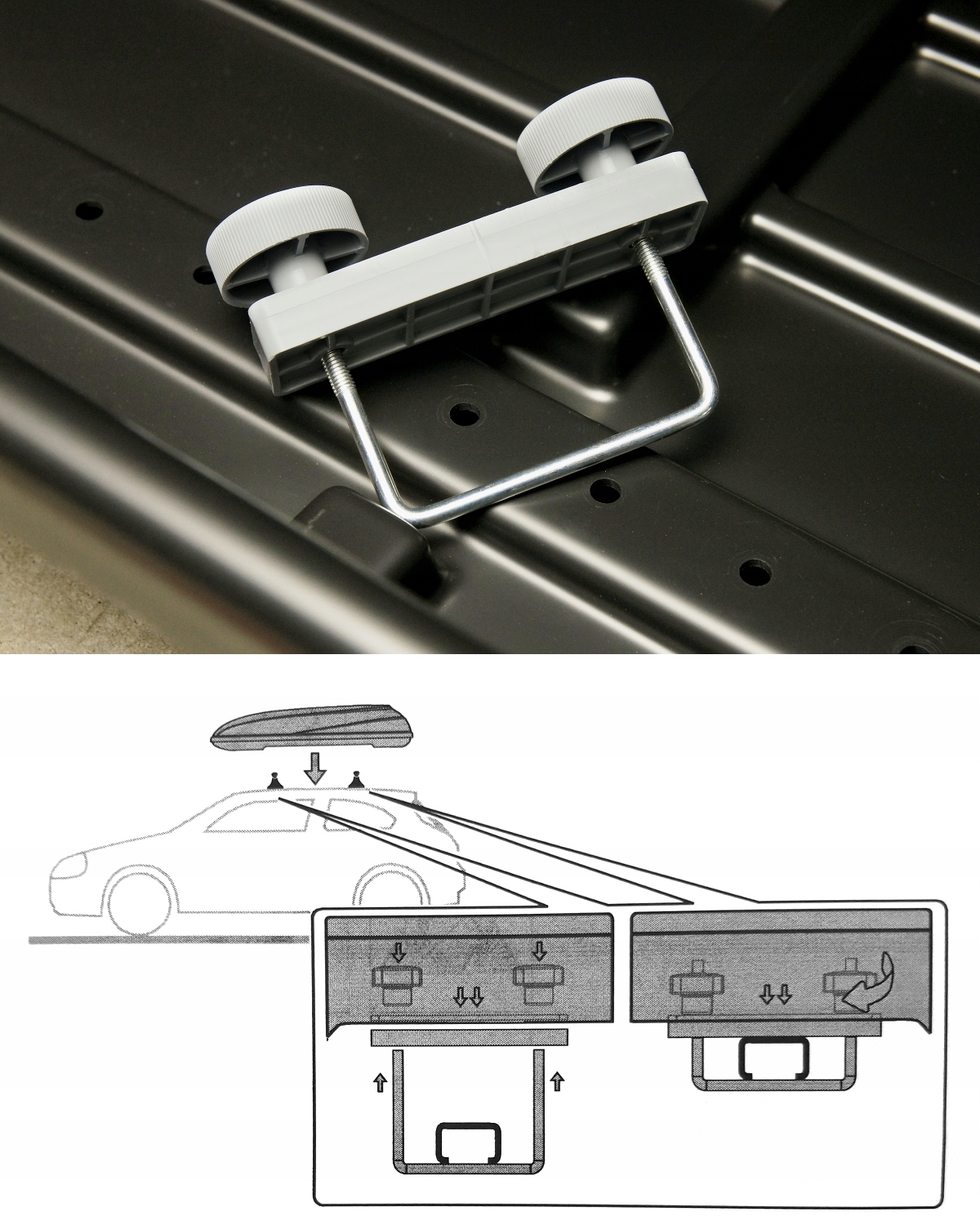 Bagaznik BOX Dachowy MODULA CIAO 430L 175x80x44cm Maximum ski length 168 cm