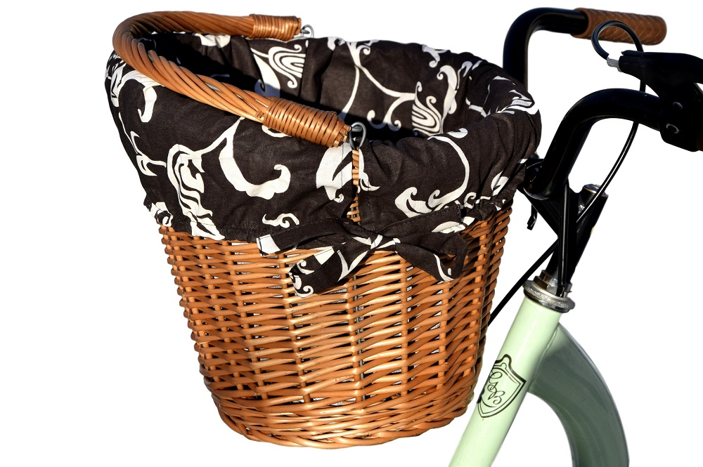 KOSZYK NA ROWER wiklinowy rowerowy z wkładem 16 wz Model Wiklinowe Cuda