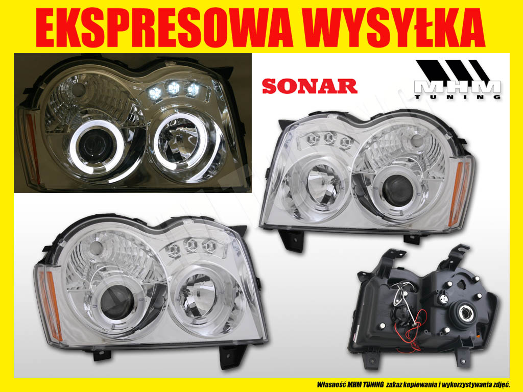  ФАРИ RINGI LED ANGEL JEEP GRAND CHEROKEE WH Сторона кабіни зліва + праве foto 0