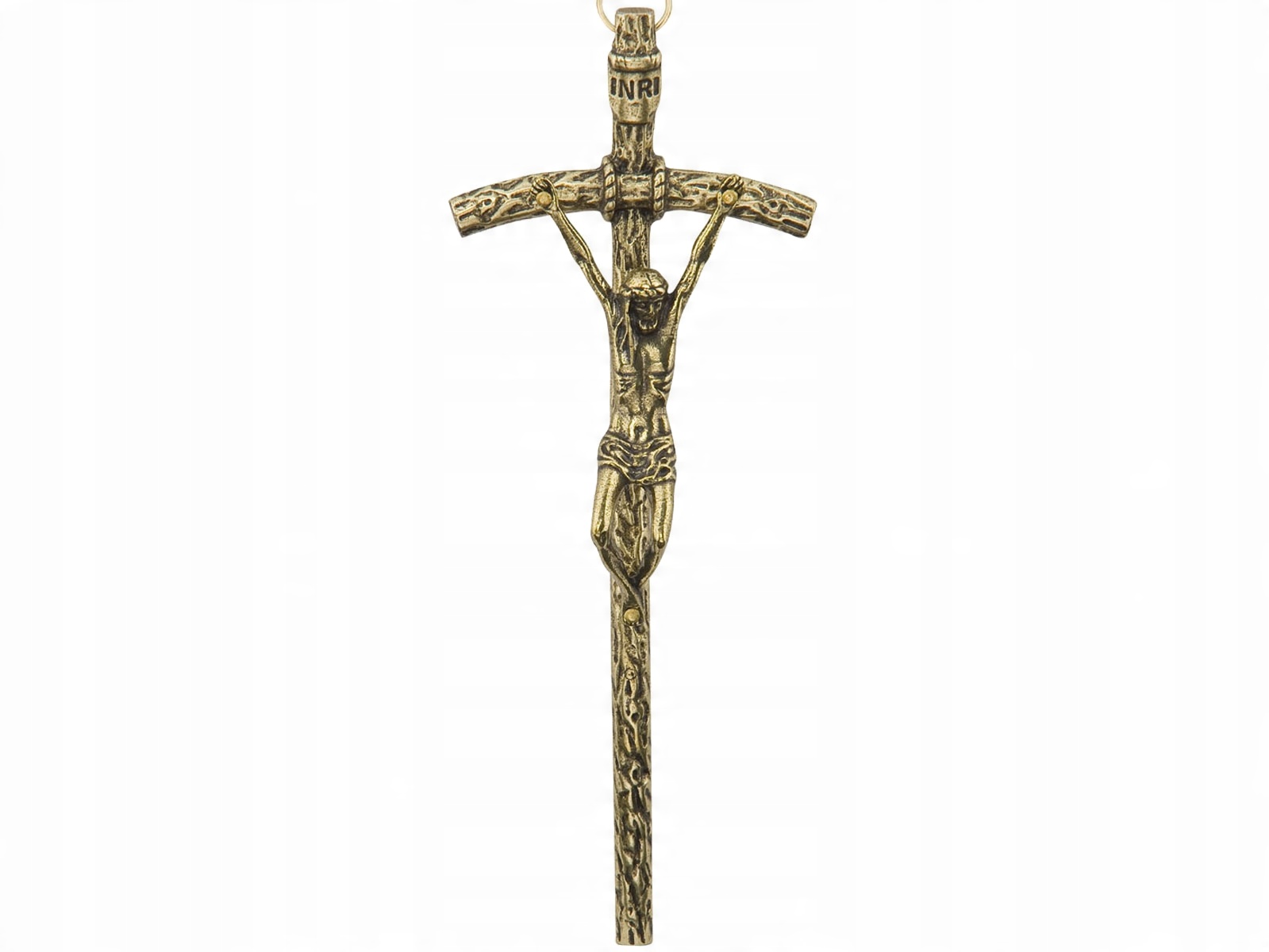 

Papieski Krzy Na Ścianę wiszący 14 cm metalowy