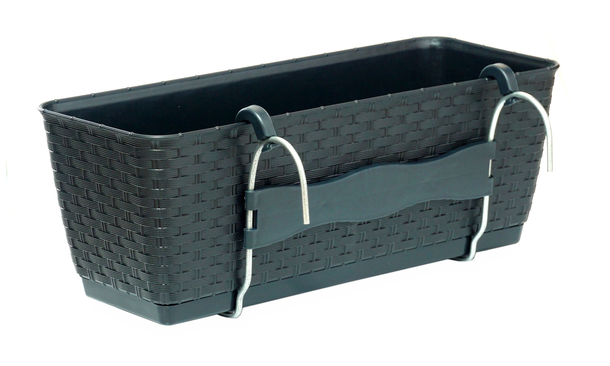 

Doniczka balkonowa z podstawką Uchwyty 49xh17cm