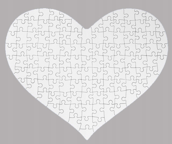

Foto Puzzle Serce A3 z Twoim zdjęciem 115 element.