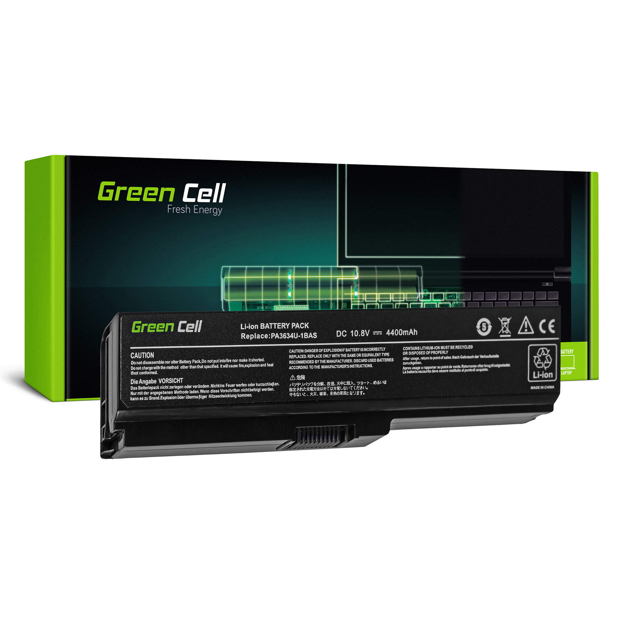 Фото - Акумулятор для ноутбука Green Cell Bateria PA3817U-1BRS do Toshiba Satellite L750 L750D L755D C650 C660 C660D 