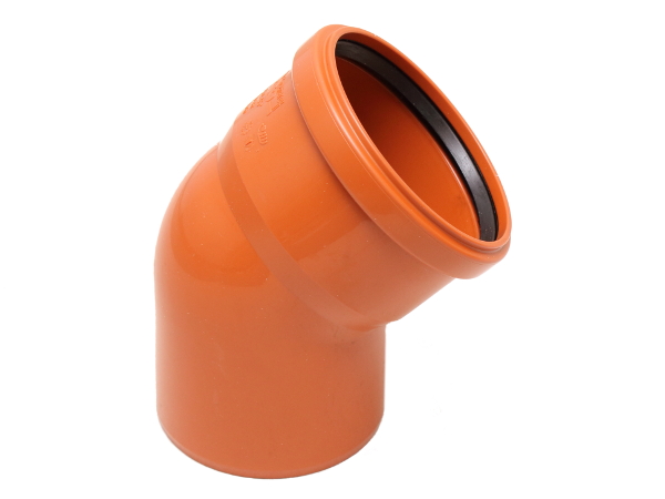 

Kolano do kanalizacji Pvc-u 110 < 45