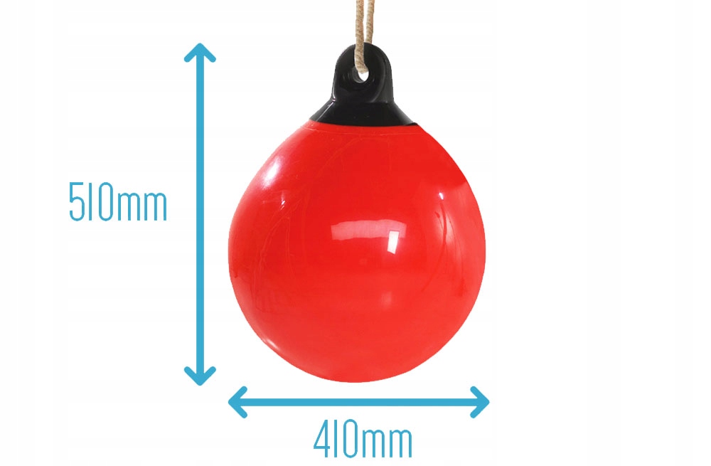 Huśtawka Siedzisko dla Dzieci Boja Kula KBT czerwo Materiał tworzywo