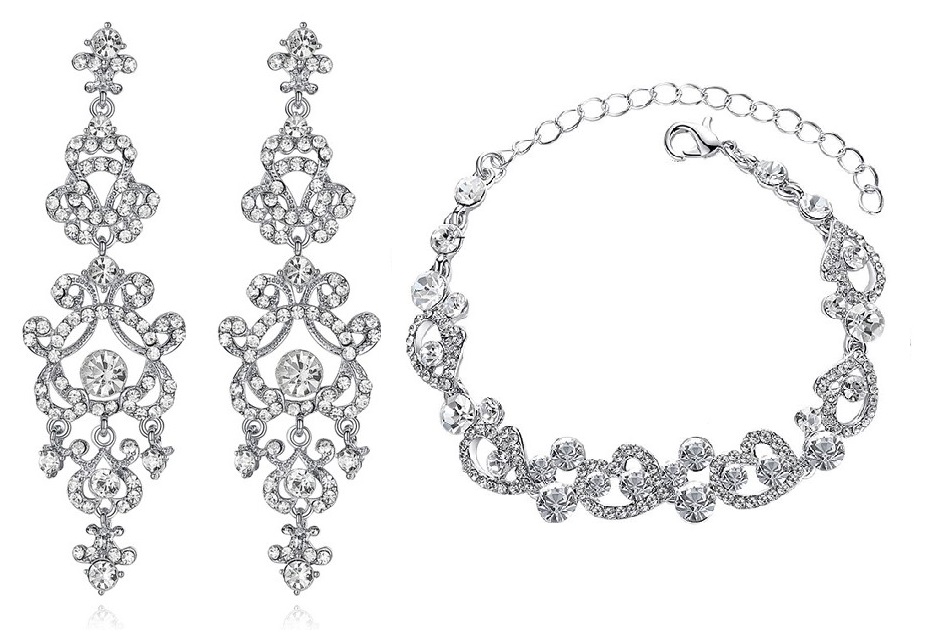 KOLCZYKI SREBRNE Z CYRKONIAMI, EFEKTOWNE, PIĘKNE Materiał Posrebrzany