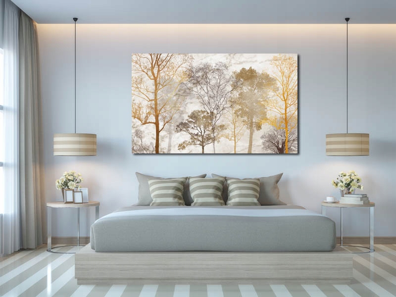 obraz DRZEWO 15 - na płótnie natura las drzewa Marka AleObrazy