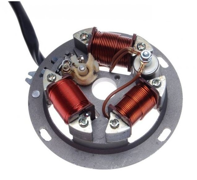 SIMSON STATOR ZAPLON ISKROWNIK 6V PLATYNY