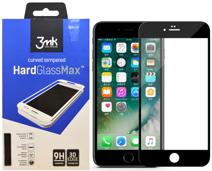 

3MK Hardglass Max 3D Szkło Ochronne Do Iphone 7