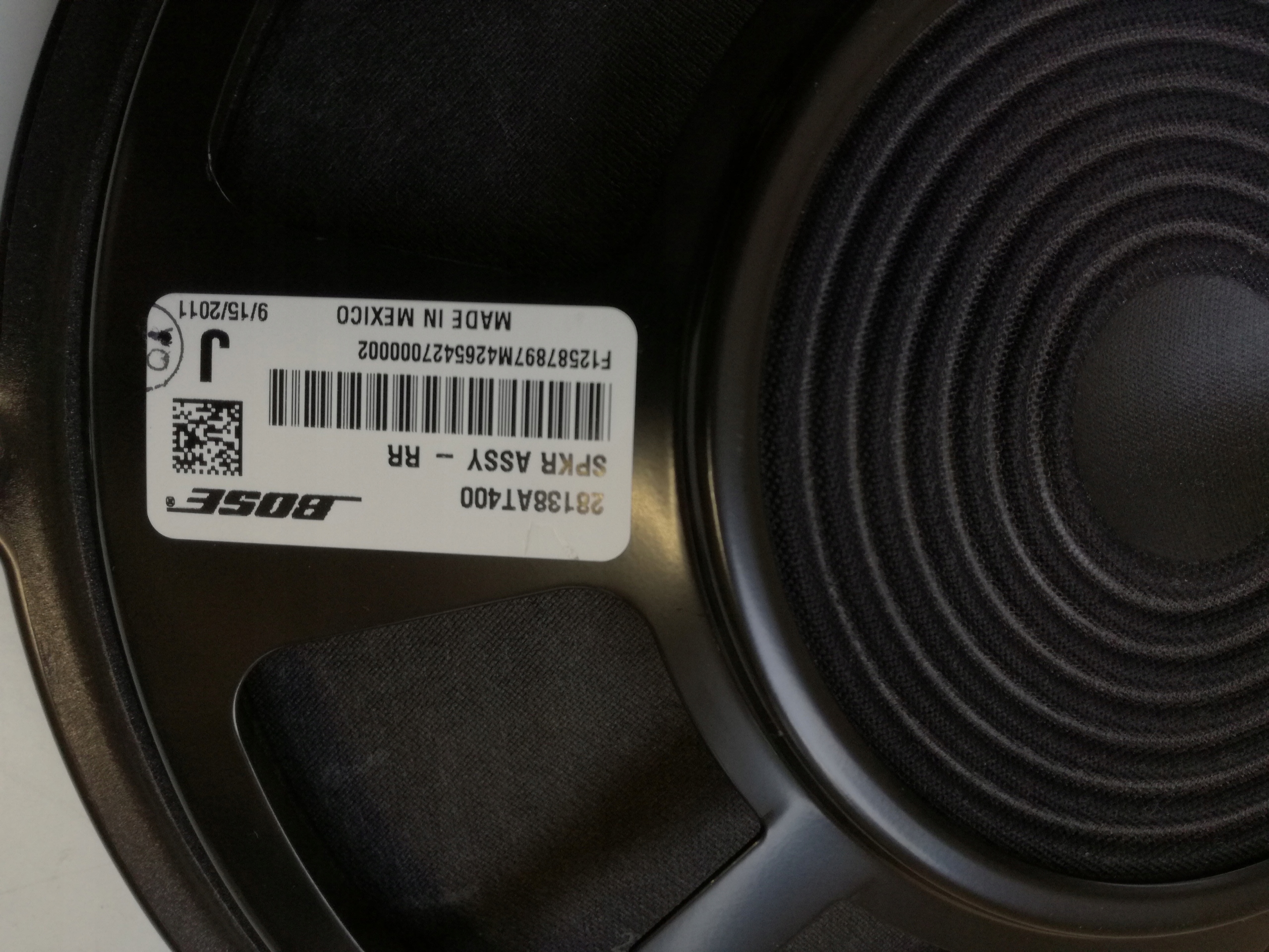 infiniti bose subwoofer