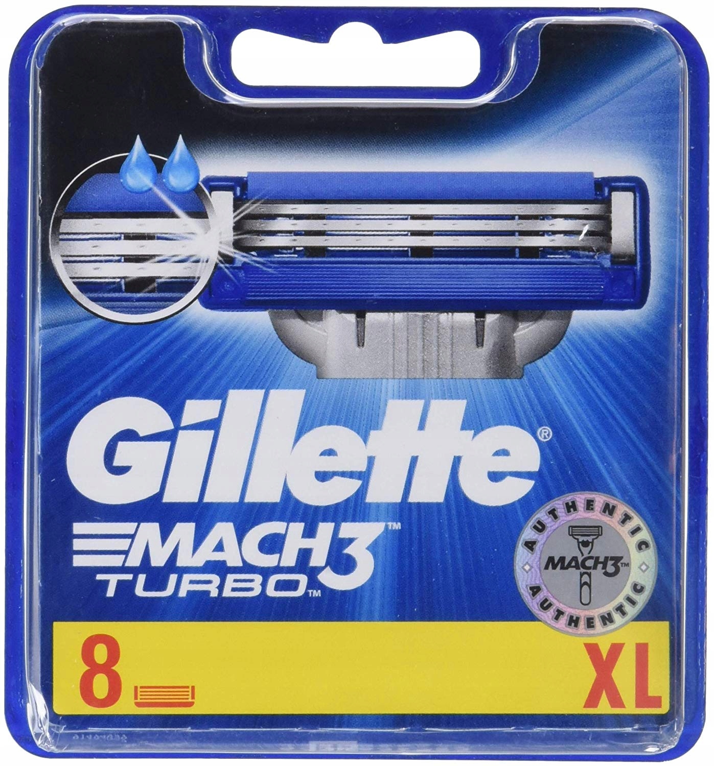 Gillette Mach 3 Turbo 8 ks Uk náhradní čepele