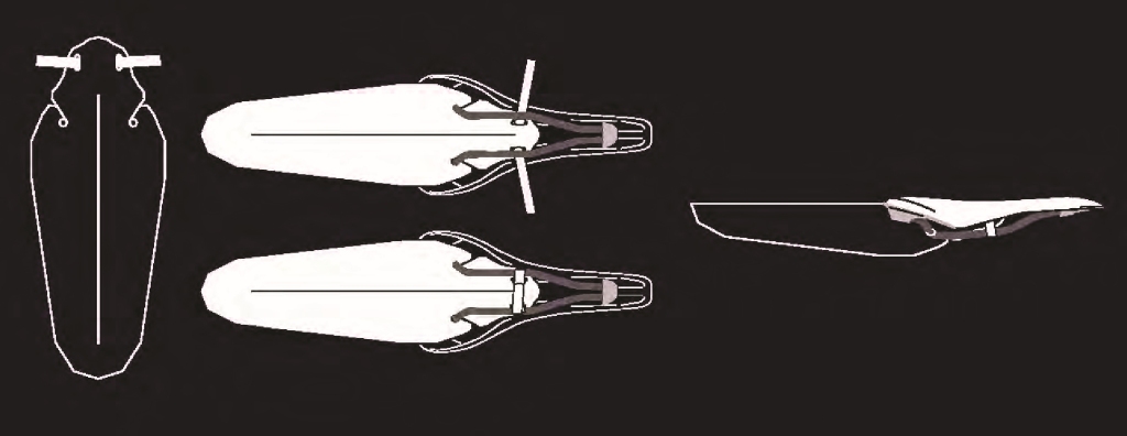 MUDDA BŁOTNIKI ROWEROWE KOMPLET CAMO NIEBIESKI Marka Inna marka