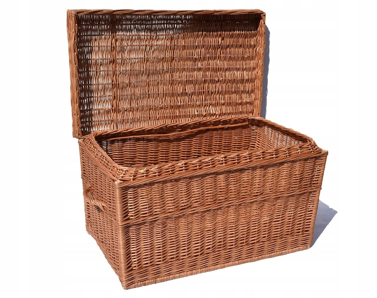 DUŻY KUFER WIKLINOWY XXL KOSZ NA POŚCIEL 90CM-240L Marka Wik-World