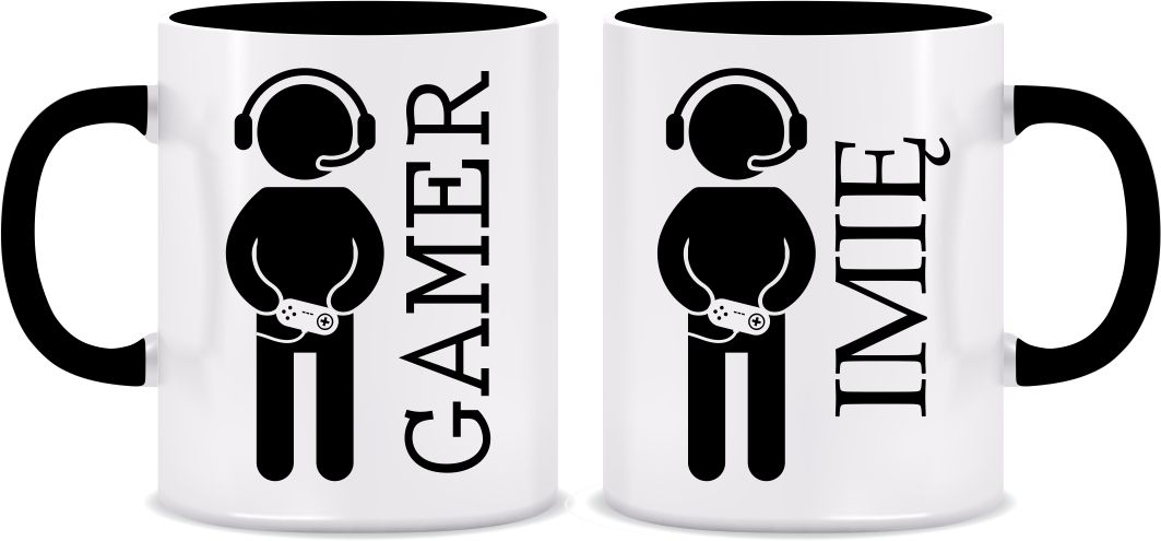 

Kubek Gamer Gracz Ksywka Imię Czarne Ucho