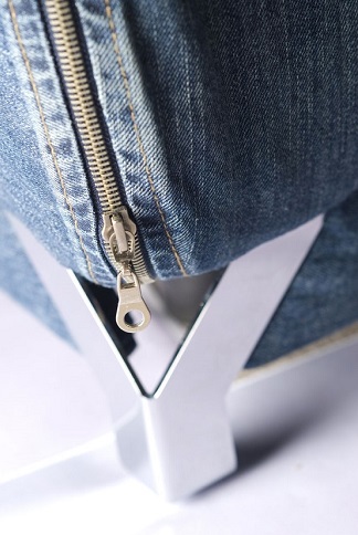 LIBRO Sofa Kanapa rozkładana DENIM 3FBA JEANS ! Kolor obicia odcienie niebieskiego