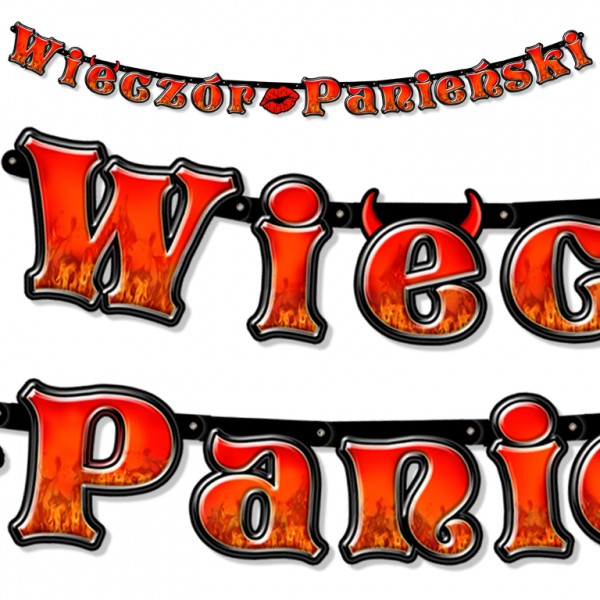 

Baner Na Wieczór Panieński Czerwony Diabełek 235CM
