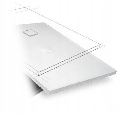 Wanna narożna prawa BESCO INTIMA SLIM 160x90+SYFON Linia Intima