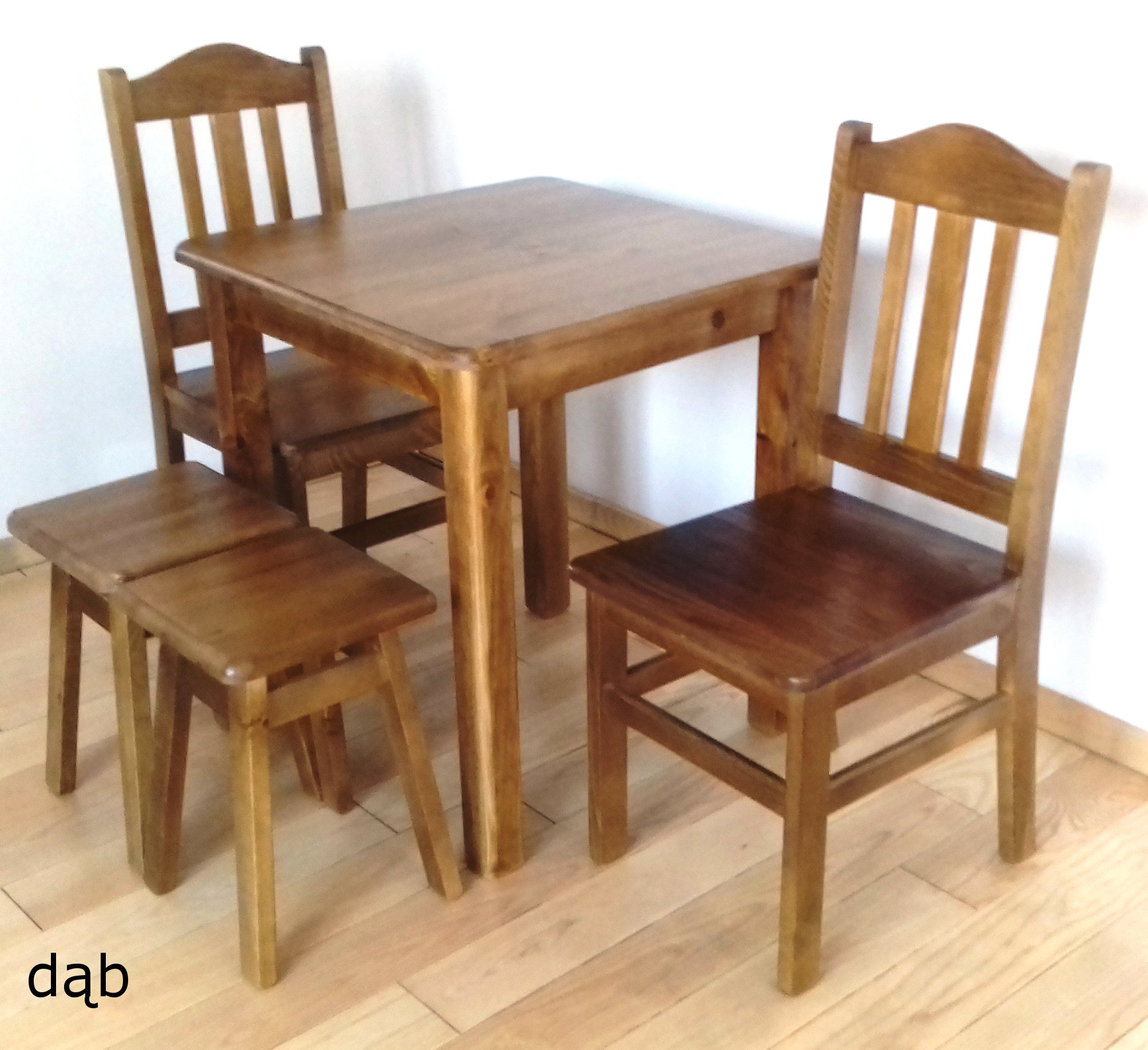 STÓŁ sosnowy drewniany 70x70 KUCHNIA JADALNIA BAR Głębokość mebla 70 cm