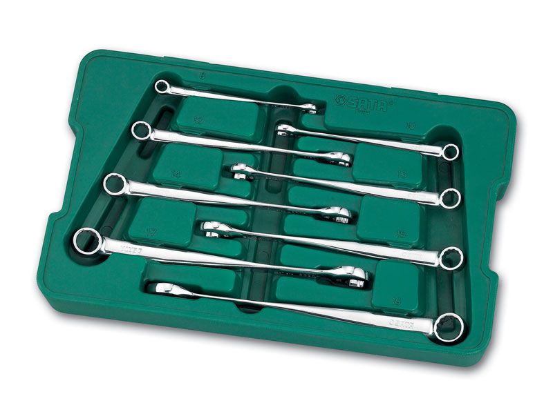 

Sata 08005 Klucze Płasko-oczkowe Skrętne X-beam