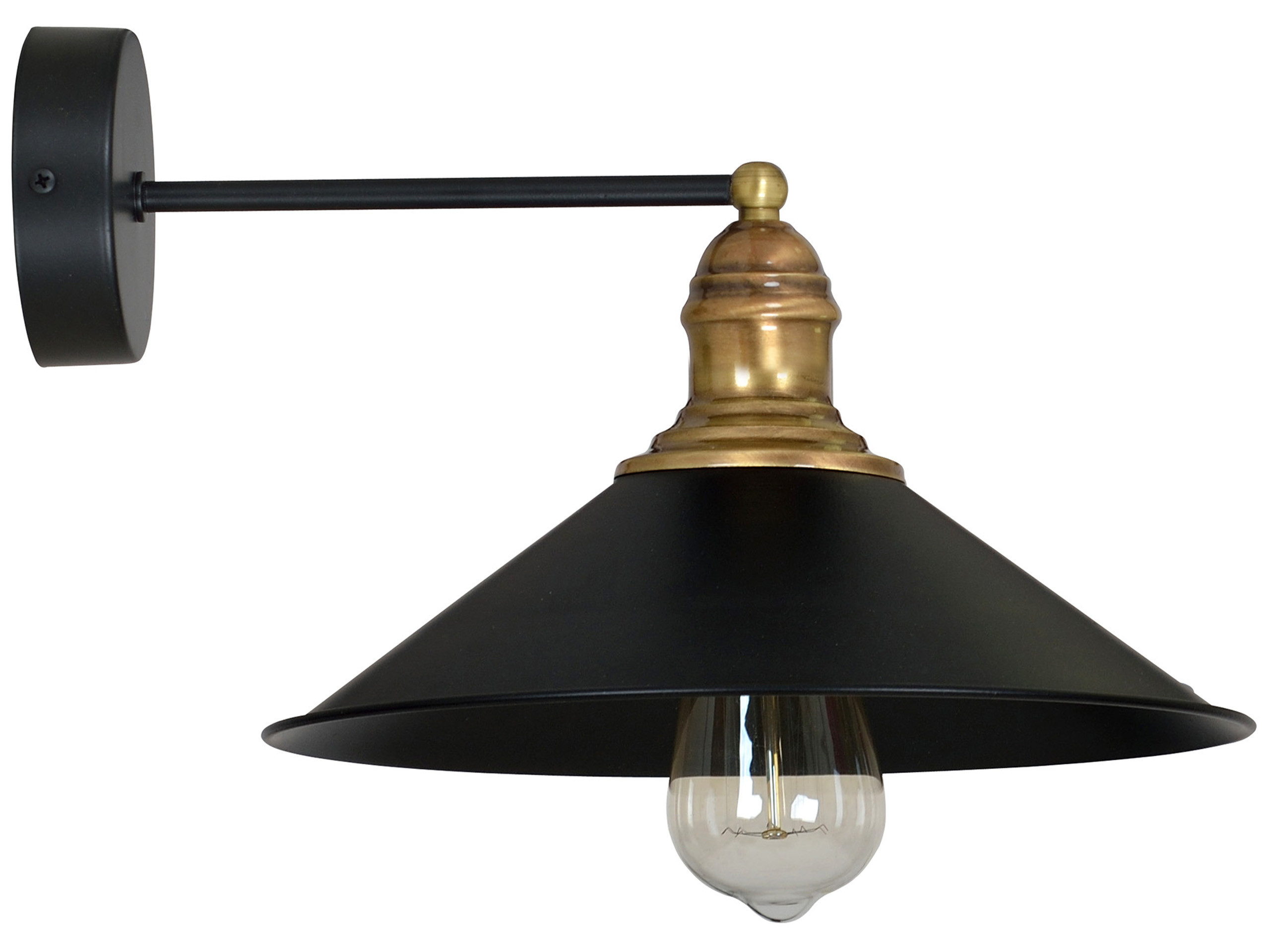 Nástěnná lampa ve stylu retro Loft zlatá Edison