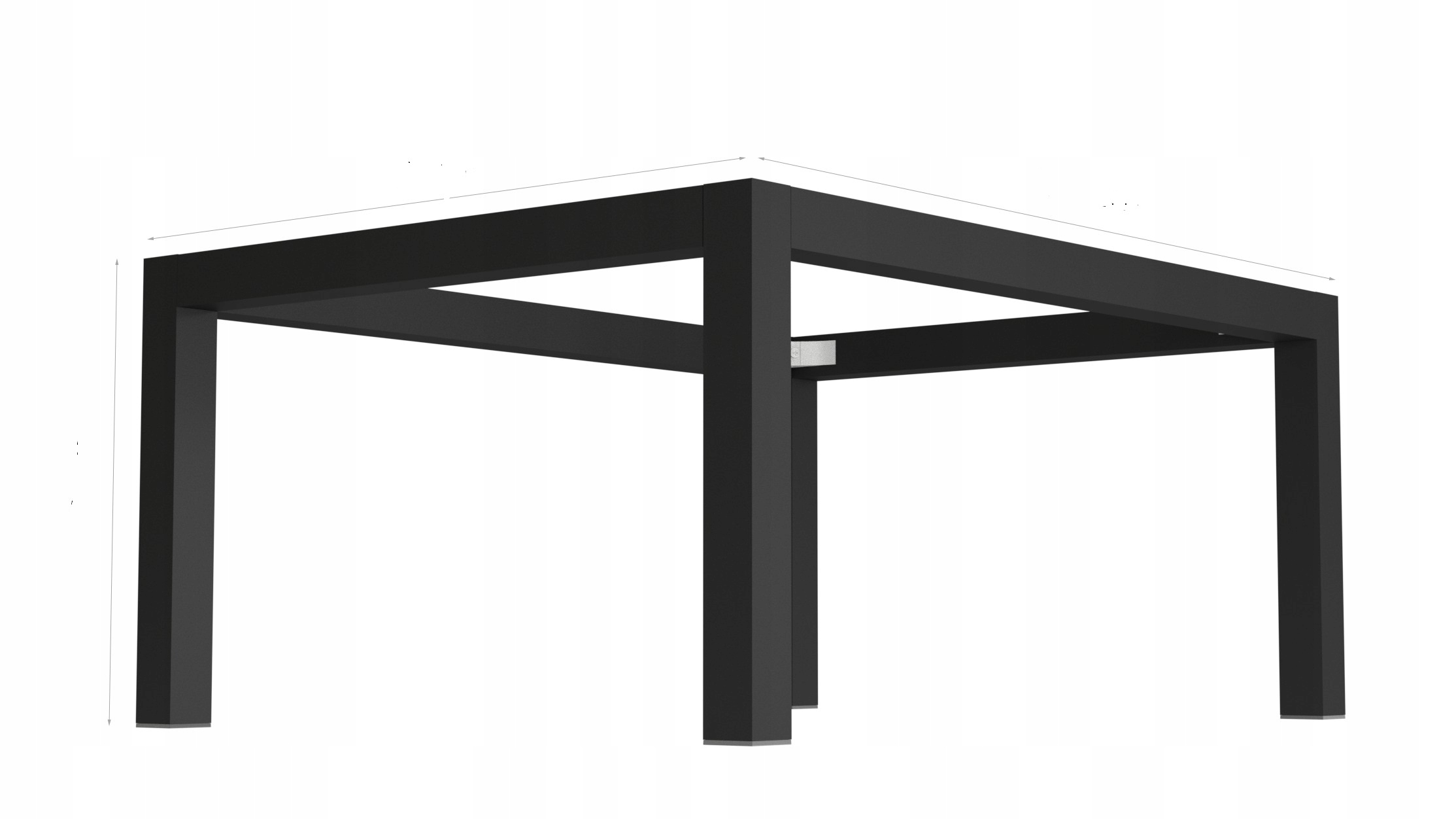 Алюминиевая ножка для стола рабочей стола 1100 мм регулируемый черный .